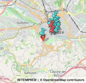 Mappa Via Ippolito Pindemonte, 50124 Firenze FI, Italia (1.44143)