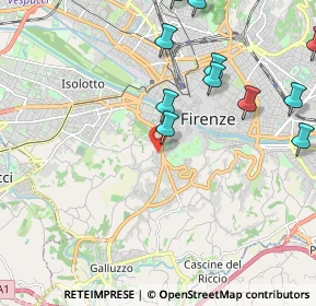 Mappa Via Ippolito Pindemonte, 50124 Firenze FI, Italia (2.56)