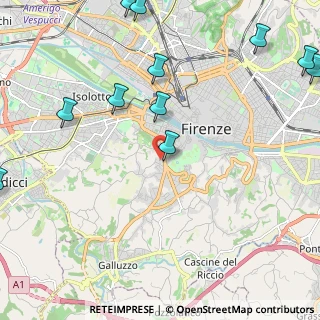 Mappa Via Ippolito Pindemonte, 50124 Firenze FI, Italia (3.04636)