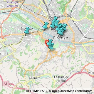 Mappa Via Ippolito Pindemonte, 50124 Firenze FI, Italia (1.55176)