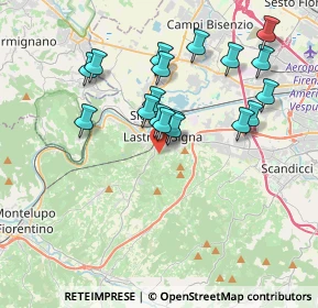 Mappa Via di Calcinaia, 50055 Lastra a Signa FI, Italia (3.56389)