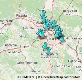 Mappa Via di Calcinaia, 50055 Lastra a Signa FI, Italia (10.502)