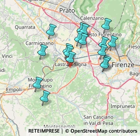 Mappa Via di Calcinaia, 50055 Lastra a Signa FI, Italia (6.77647)
