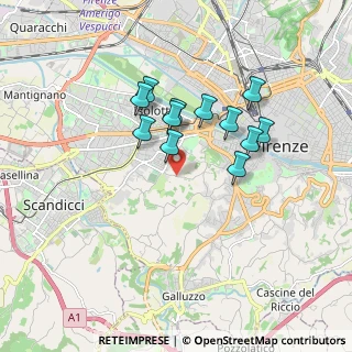 Mappa Via San Carlo, 50124 Firenze FI, Italia (1.48667)