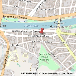Mappa Via Giampaolo Orsini, 14r, 50126 Firenze, Firenze (Toscana)