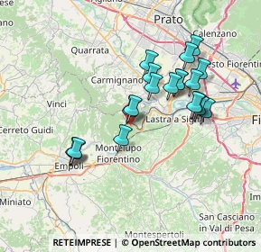 Mappa Via San Vito, 59015 Carmignano PO, Italia (6.6175)