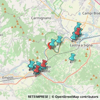 Mappa Via San Vito, 59015 Carmignano PO, Italia (4.36444)