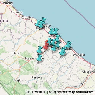 Mappa Via Laghi, 61030 Colli al Metauro PU, Italia (9.709)
