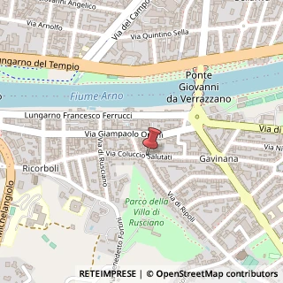 Mappa Via Coluccio Salutati, 14/R, 50126 Firenze, Firenze (Toscana)