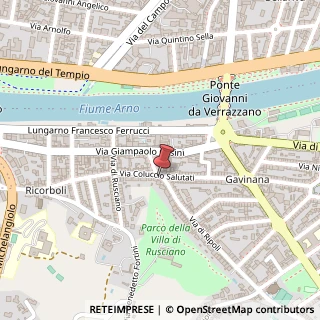 Mappa Via salutati coluccio 7, 50126 Firenze, Firenze (Toscana)