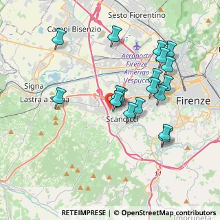 Mappa Via Giovan Battista Pergolesi, 50018 Scandicci FI, Italia (3.765)
