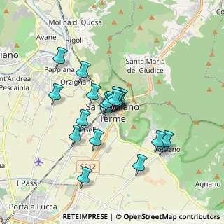 Mappa CAP, 56017 San Giuliano Terme PI, Italia (1.408)