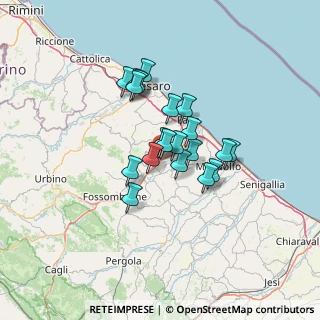 Mappa Via Enzo Ferrari, 61036 Colli al Metauro PU, Italia (9.648)