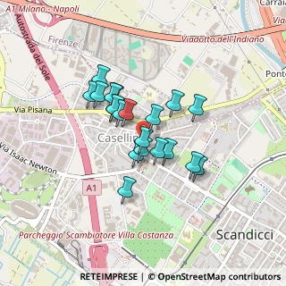 Mappa Via Amilcare Ponchielli, 50144 Scandicci FI, Italia (0.3195)