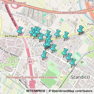 Mappa Via Amilcare Ponchielli, 50144 Scandicci FI, Italia (0.379)