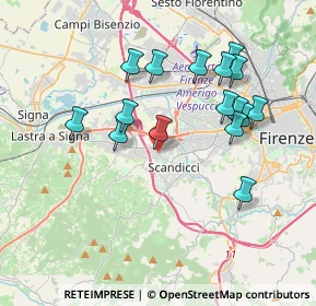 Mappa Via Amilcare Ponchielli, 50144 Scandicci FI, Italia (3.72438)