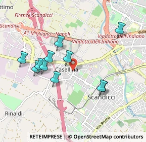 Mappa Via Amilcare Ponchielli, 50144 Scandicci FI, Italia (0.92727)