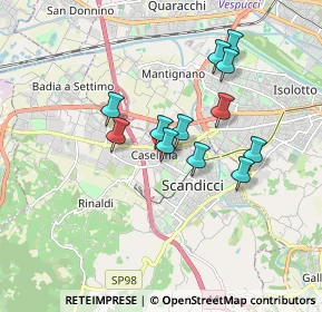 Mappa Via Amilcare Ponchielli, 50144 Scandicci FI, Italia (1.4775)