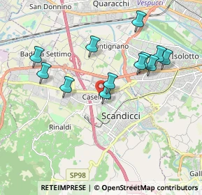 Mappa Via Amilcare Ponchielli, 50144 Scandicci FI, Italia (1.87167)