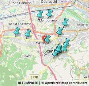 Mappa Via Amilcare Ponchielli, 50144 Scandicci FI, Italia (1.72538)