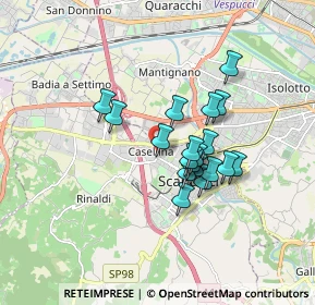 Mappa Via Amilcare Ponchielli, 50144 Scandicci FI, Italia (1.32737)