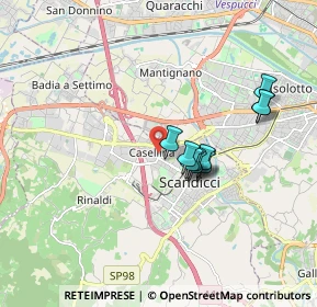 Mappa Via Amilcare Ponchielli, 50144 Scandicci FI, Italia (1.42727)