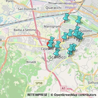 Mappa Via Amilcare Ponchielli, 50144 Scandicci FI, Italia (1.84333)