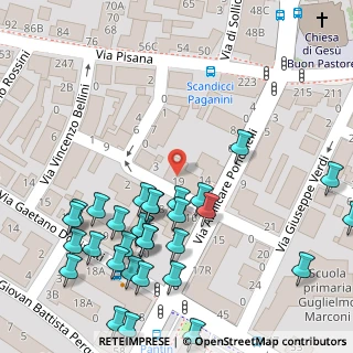 Mappa Via Amilcare Ponchielli, 50144 Scandicci FI, Italia (0.07333)