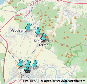 Mappa Largo Shelley, 56017 San Giuliano Terme PI, Italia (5.94636)