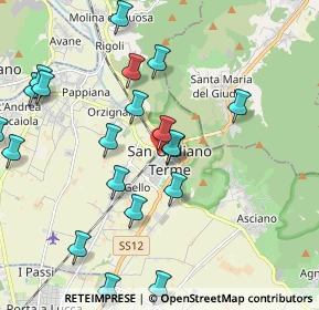 Mappa Via Martin Luther King San Giuliano Terme, 56017 San Giuliano Terme PI, Italia (2.326)