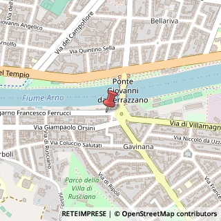 Mappa Lungarno F. Ferrucci 5, 50126 Firenze FI, Italia, 50126 Firenze, Firenze (Toscana)