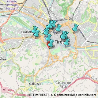Mappa Via del Casone, 50124 Firenze FI, Italia (1.41133)