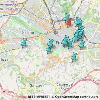 Mappa Via del Casone, 50124 Firenze FI, Italia (2.08)