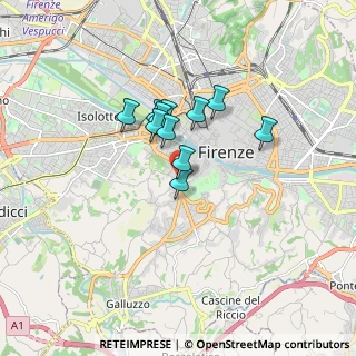 Mappa Via del Casone, 50124 Firenze FI, Italia (1.16909)