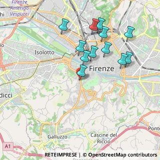 Mappa Via del Casone, 50124 Firenze FI, Italia (1.97833)