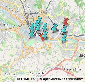 Mappa Via Lupo, 50125 Firenze FI, Italia (1.36615)