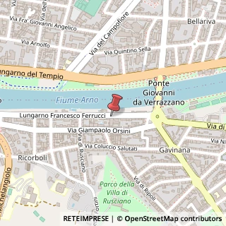 Mappa Lungarno Francesco Ferrucci, 23, 50126 Calenzano, Firenze (Toscana)
