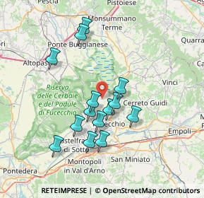 Mappa Via San Gregorio, 50054 Fucecchio FI, Italia (6.64786)