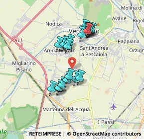 Mappa Via delle Murella Arena Metato, 56017 San Giuliano Terme PI, Italia (1.4625)