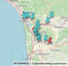 Mappa Via delle Murella Arena Metato, 56017 San Giuliano Terme PI, Italia (10.93313)