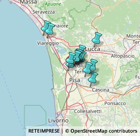 Mappa Via delle Murella Arena Metato, 56017 San Giuliano Terme PI, Italia (7.35286)