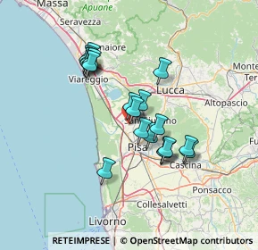 Mappa Via delle Murella Arena Metato, 56017 San Giuliano Terme PI, Italia (11.9295)