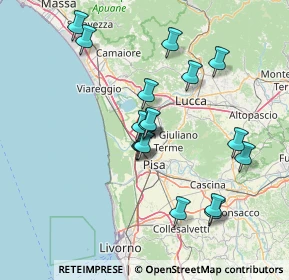 Mappa Via delle Murella Arena Metato, 56017 San Giuliano Terme PI, Italia (13.94235)