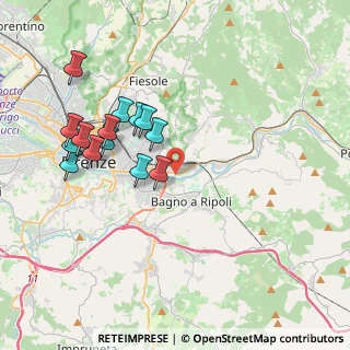 Mappa Via Dalla Chiesa Generale Carlo Alberto, 50136 Firenze FI, Italia (3.91357)