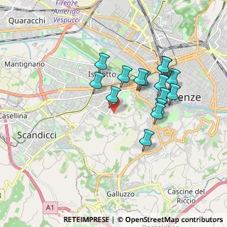 Mappa Via Giottino, 50143 Firenze FI, Italia (1.62267)