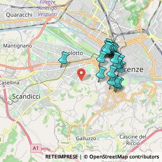 Mappa Via Giottino, 50143 Firenze FI, Italia (1.7715)