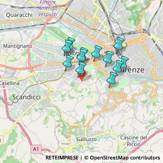 Mappa Via Giottino, 50143 Firenze FI, Italia (1.43417)