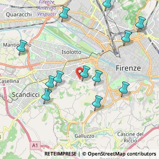 Mappa Via Giottino, 50143 Firenze FI, Italia (2.45833)