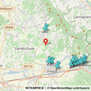 Mappa 50059 Vinci FI, Italia (6.11167)