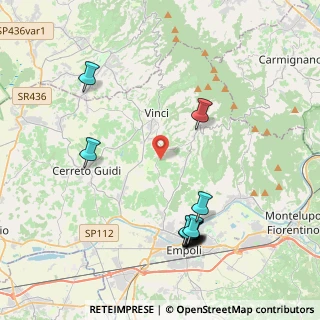Mappa 50059 Vinci FI, Italia (4.735)